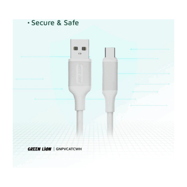 Cable USB-A to USB-C Green Lion